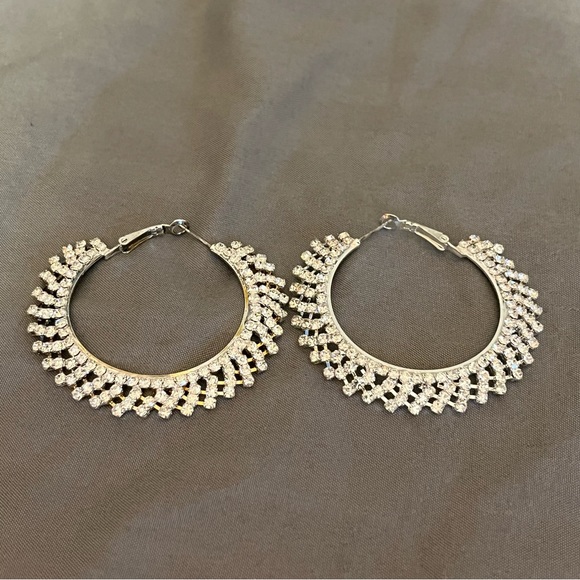 Prom/Special Occasion Earrings, Rhinestone - Picture 3 of 10